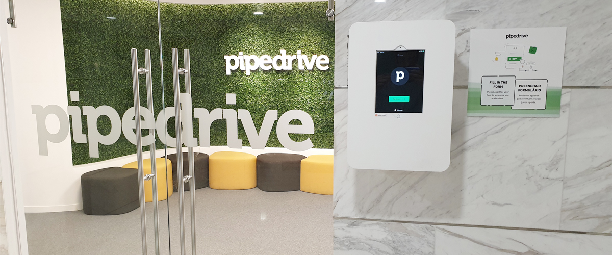 INSTALLED KIOSK AT PIPEDRIVE IN LISBON
