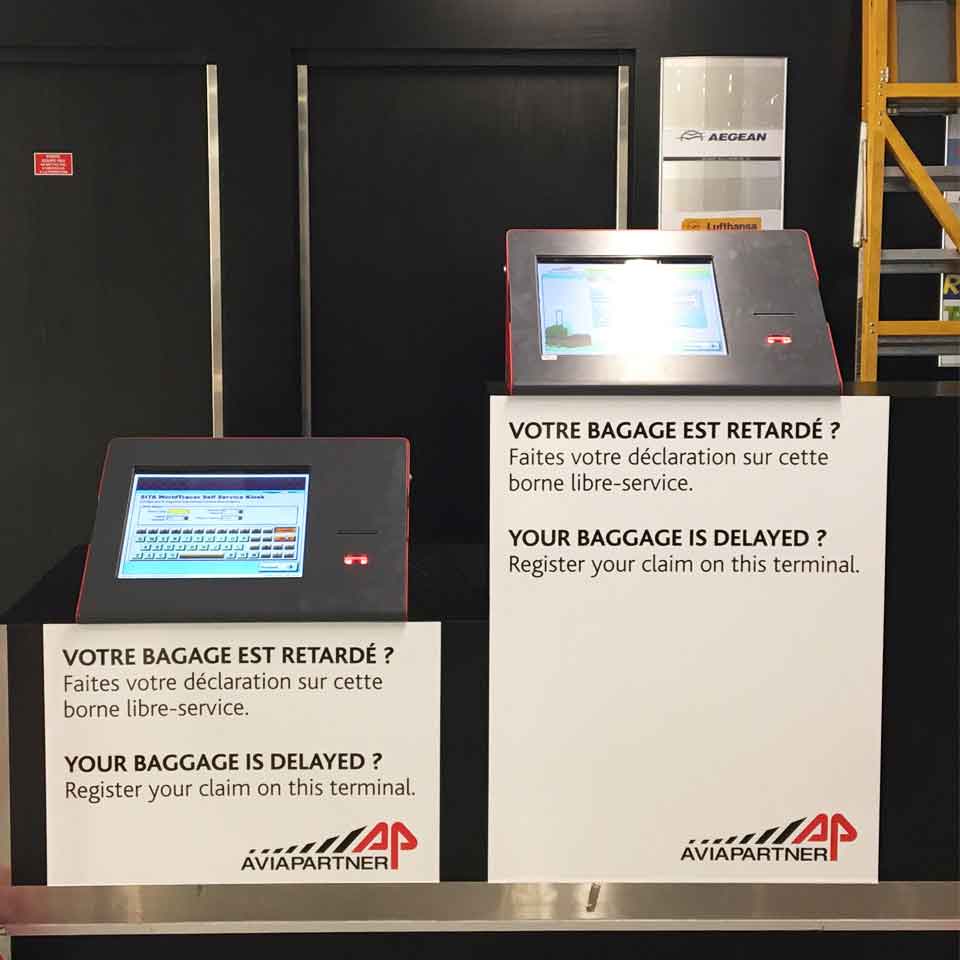 SELF-SERVICE BALCONY KIOSK FOR FRENCH AIRPORTS