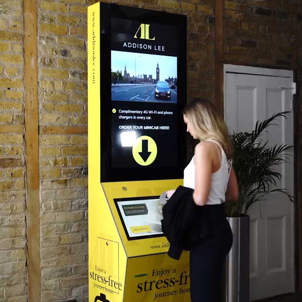 MULTIMEDIA KIOSKS TO REQUEST A TAXI