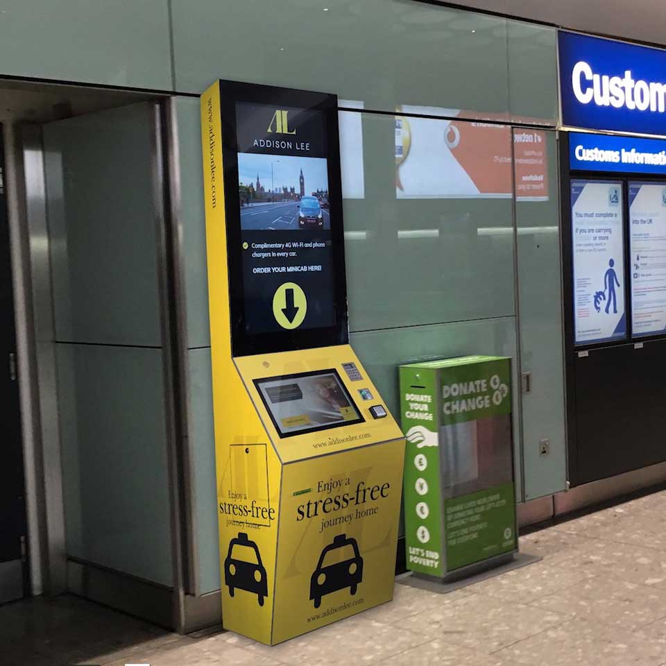 MULTIMEDIA KIOSKS TO REQUEST A TAXI