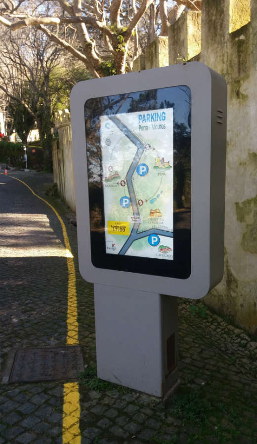 Indicador de estacionamento alternativo em Sintra