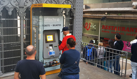 Self-Service Kiosk: Ticket Sale for Yellow Bus – Tourism