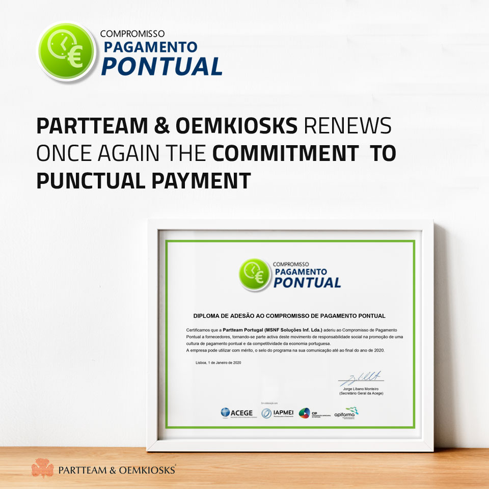 PARTTEAM & OEMKIOSKS PUNCTUAL PAYMENT COMMITMENT 2020