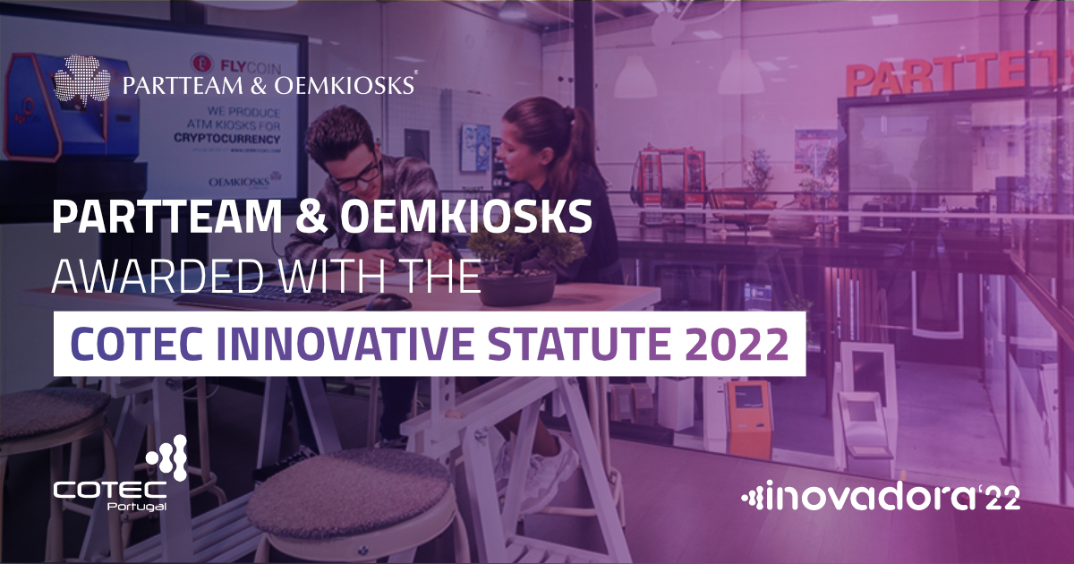 PARTTEAM & OEMKIOSKS is again awarded with the COTEC INNOVATIVE Statute 2022 13